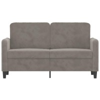 Vidaxl 2-Seater Sofa Light Gray 47.2 Velvet