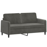 Vidaxl 2-Seater Sofa Dark Gray 55.1 Velvet