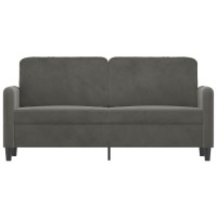Vidaxl 2-Seater Sofa Dark Gray 55.1 Velvet
