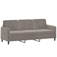 Vidaxl 3-Seater Sofa Light Gray 70.9 Velvet