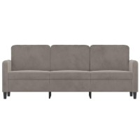 Vidaxl 3-Seater Sofa Light Gray 70.9 Velvet