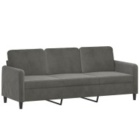 Vidaxl 3-Seater Sofa Dark Gray 70.9 Velvet