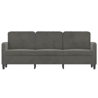 Vidaxl 3-Seater Sofa Dark Gray 70.9 Velvet