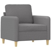 Vidaxl Sofa Chair Light Gray 23.6 Fabric