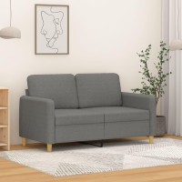 vidaXL 2-Seater Sofa Dark Gray 47.2