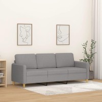 Vidaxl 3-Seater Sofa Light Gray 70.9 Fabric