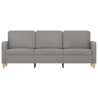 Vidaxl 3-Seater Sofa Light Gray 70.9 Fabric