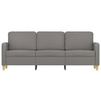Vidaxl 3-Seater Sofa Dark Gray 70.9 Fabric