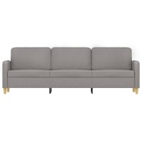 Vidaxl 3-Seater Sofa Light Gray 82.7 Fabric