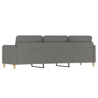 vidaXL 3-Seater Sofa Dark Gray 82.7