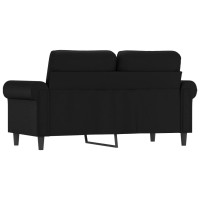 vidaXL 2-Seater Sofa Black 47.2