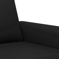 vidaXL 2-Seater Sofa Black 47.2