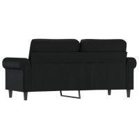 vidaXL 2-Seater Sofa Black 55.1