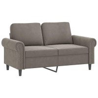 Vidaxl 2-Seater Sofa Light Gray 47.2 Velvet