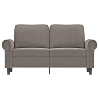 Vidaxl 2-Seater Sofa Light Gray 47.2 Velvet