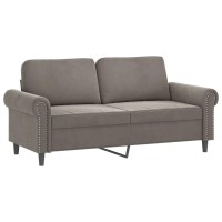 Vidaxl 2-Seater Sofa Light Gray 55.1 Velvet
