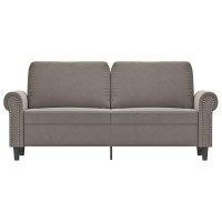 Vidaxl 2-Seater Sofa Light Gray 55.1 Velvet