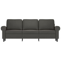 vidaXL 3-Seater Sofa Dark Gray 70.9