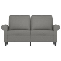 Vidaxl 2-Seater Sofa Dark Gray 47.2 Fabric