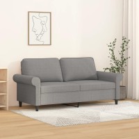 vidaXL 2-Seater Sofa Light Gray 55.1