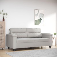 vidaXL 2-Seater Sofa Light Gray 55.1