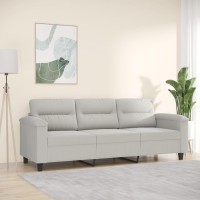 vidaXL 3-Seater Sofa Light Gray 70.9