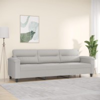 vidaXL 3-Seater Sofa Light Gray 82.7