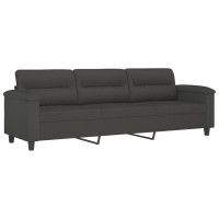 vidaXL 3-Seater Sofa Dark Gray 82.7