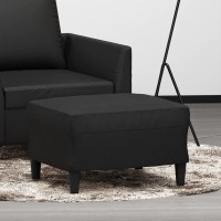 vidaXL Footstool Black 23.6