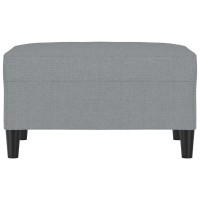 vidaXL Footstool Light Gray 27.6