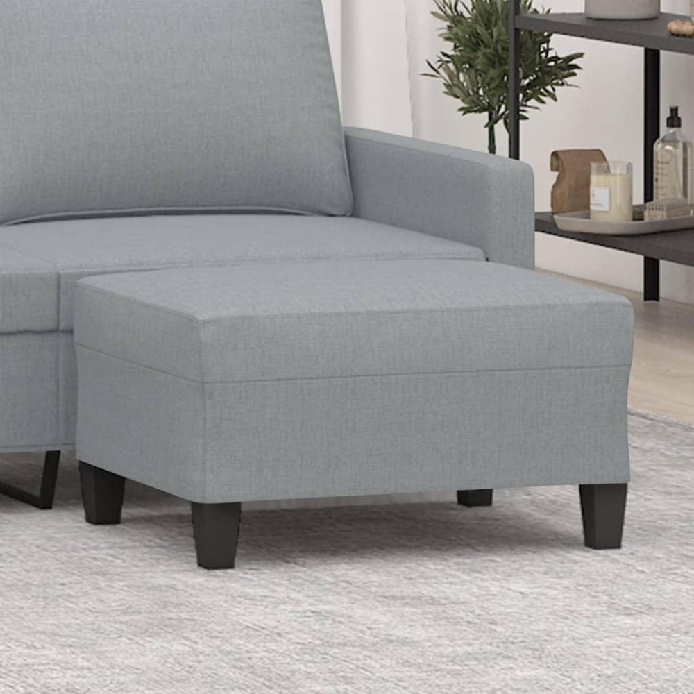 vidaXL Footstool Light Gray 27.6