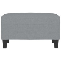 vidaXL Footstool Light Gray 27.6