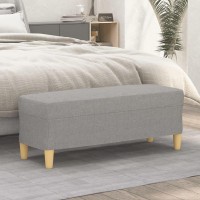 vidaXL Bench Light Gray 39.4