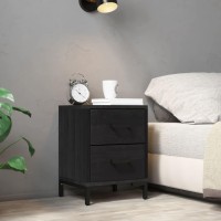 vidaXL Bedside Cabinet Black 14.2