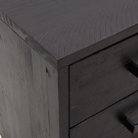 vidaXL Bedside Cabinet Black 14.2