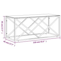 vidaXL Coffee Table 43.3