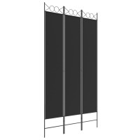 Vidaxl 3-Panel Room Divider Black 47.2X86.6 Fabric