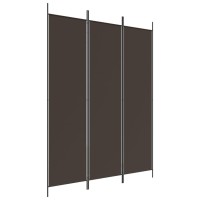 Vidaxl 3-Panel Room Divider Brown 59.1X78.7 Fabric