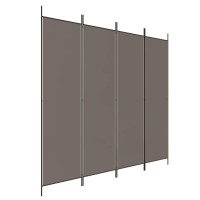 Vidaxl 4-Panel Room Divider Anthracite 78.7X78.7 Fabric