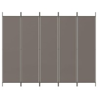 Vidaxl 5-Panel Room Divider Anthracite 98.4X78.7 Fabric
