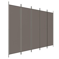 Vidaxl 5-Panel Room Divider Anthracite 98.4X86.6 Fabric