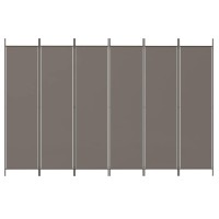 Vidaxl 6-Panel Room Divider Anthracite 118.1X86.6 Fabric