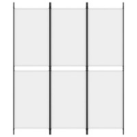 Vidaxl 3-Panel Room Divider White 59.1X70.9 Fabric