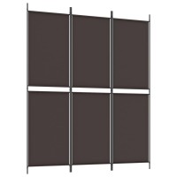 Vidaxl 3-Panel Room Divider Brown 59.1X70.9 Fabric