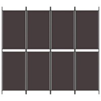 Vidaxl 4-Panel Room Divider Brown 78.7X70.9 Fabric