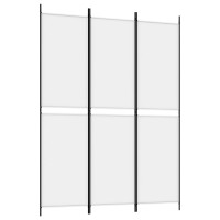 Vidaxl 3-Panel Room Divider White 59.1X78.7 Fabric