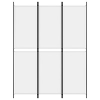 Vidaxl 3-Panel Room Divider White 59.1X78.7 Fabric