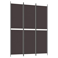 Vidaxl 3-Panel Room Divider Brown 59.1X78.7 Fabric