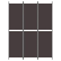 Vidaxl 3-Panel Room Divider Brown 59.1X78.7 Fabric