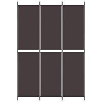 Vidaxl 3-Panel Room Divider Brown 59.1X86.6 Fabric